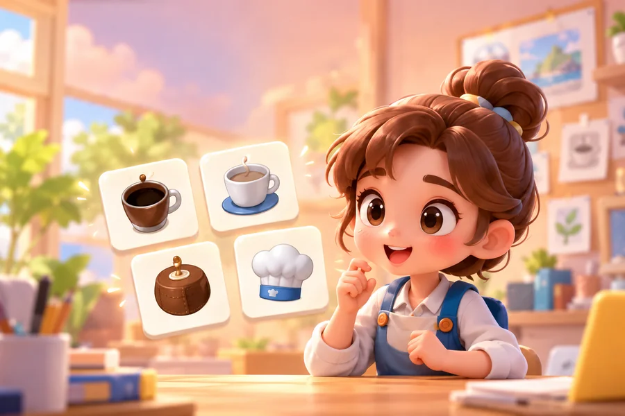Career Tile Match character and career-themed object tiles